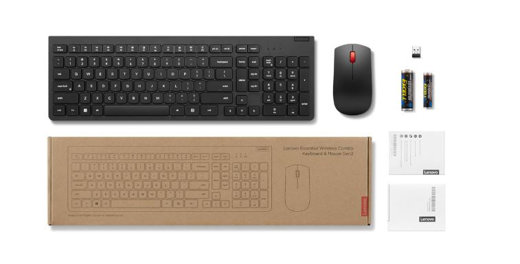 Lenovo Essential Wireless Combo Keyboard Mouse Gen2