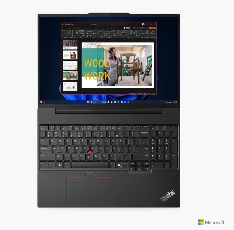 21SR001EGR _ ThinkPad E16 Gen3, Intel Core Ultra 7 255H,16GB SO-DIMM DDR5-5600 512GB SSD M.2 2242 PCIe 4.0x4 NVMe Opal 2.0 Integrated Intel Arc 140T GPU Functions as Intel Graphics Windows 11 Pro,  KB Arabic / English  ( Preloaded ) 2Y Depot Warranty